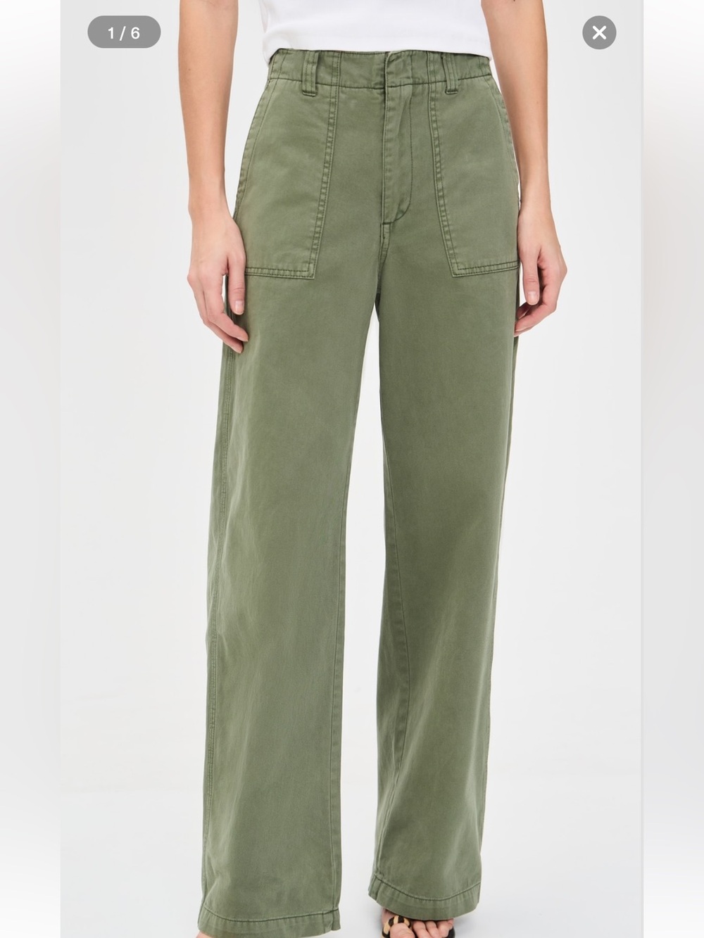 Pistola Straight Leg Utility Pants in Green Waist 27